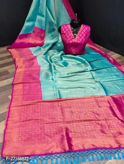 Stylish Art Silk Multicoloured Saree with Blouse piece For Women