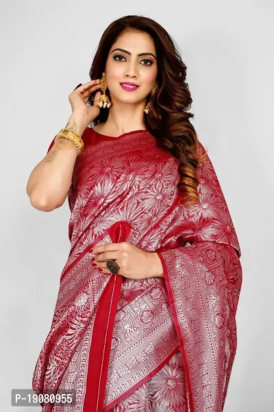 Stylish Art Silk Saree With Blouse piece-thumb4