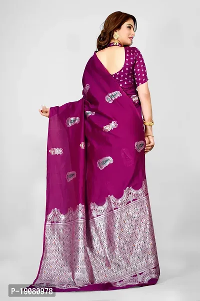 Stylish Pure Silk Saree With Blouse piece-thumb3