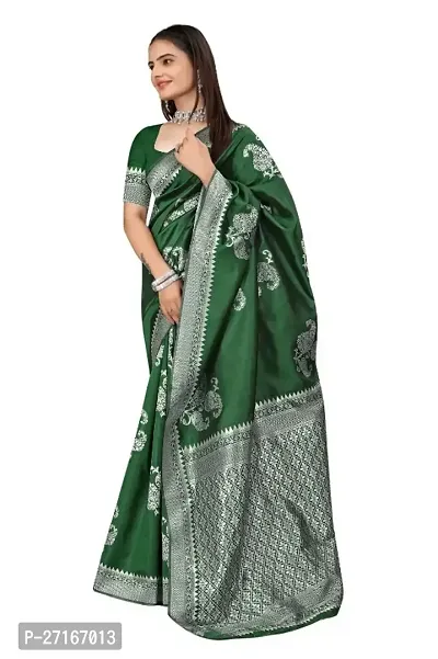 Stylish Art Silk Multicoloured Saree with Blouse piece For Women-thumb0