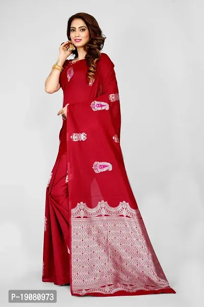 Stylish Pure Silk Saree With Blouse piece-thumb3