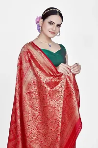 Stylish Art Silk Saree With Blouse piece-thumb2