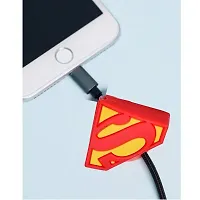 CRYSENDO Cable Cord Protector Saver for Any Data Cable Wire for Samsung Oneplus Android USB Micro USB C Type Cables (Pack of 2) (Superman)-thumb2