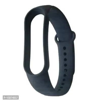 Crysendo Strap Band Compatible with Mi Band 5 (Not for Mi1/2/3/4) (Design Ocean Blue)