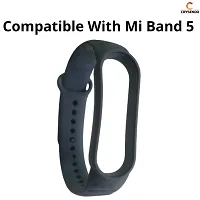 Crysendo Strap Band Compatible with Mi Band 5 (Not for Mi1/2/3/4) (Design Ocean Blue)-thumb1