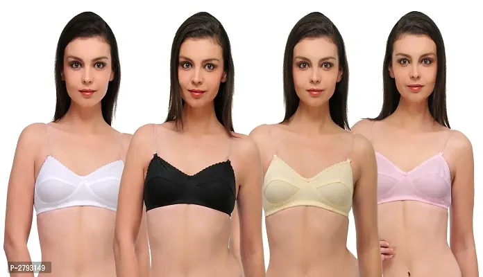 Bra  Combo For Women Pack Of 4(Transparent Strap)-thumb0