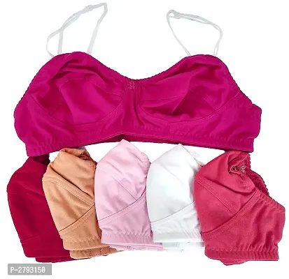 Cotton Bra Combo For Women Pack Of 6 (Plus Size)-thumb0