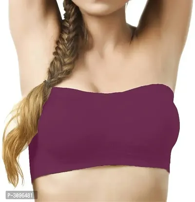 Trendy Spandex Mix Viscose Tube Bra - Pack Of 2-thumb2