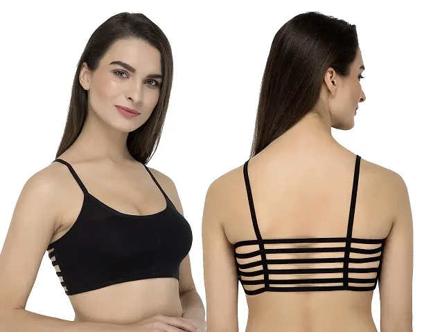 Free size comfortable stretchable light padded sports bra