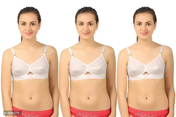 Cotton Basic Bras Pack Of 3