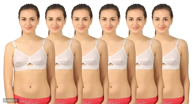 Cotton Basic Bras Pack Of 6