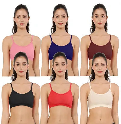 Multicoloured Everyday Bras Pack Of 6
