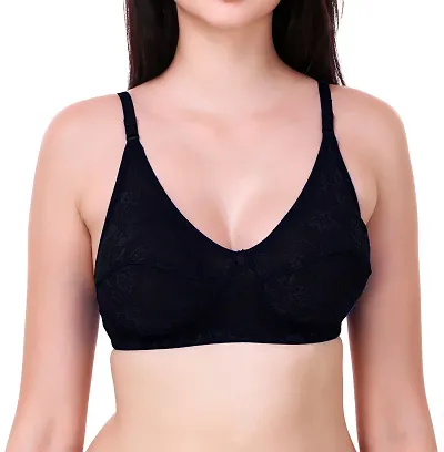 Full Coverage Non Padded Hosiery Solid Bra