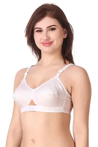 Stylish Multicoloured Cotton Hosiery Solid Bras For Women Pack Of 3-thumb3