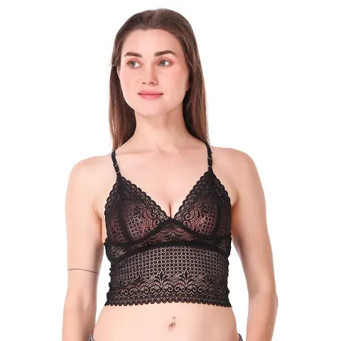 Elegant Net Lace Bralette For Women