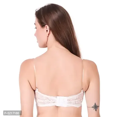 Women's Designer Padded Bra With Transparent Strap Pack Of 2-thumb2