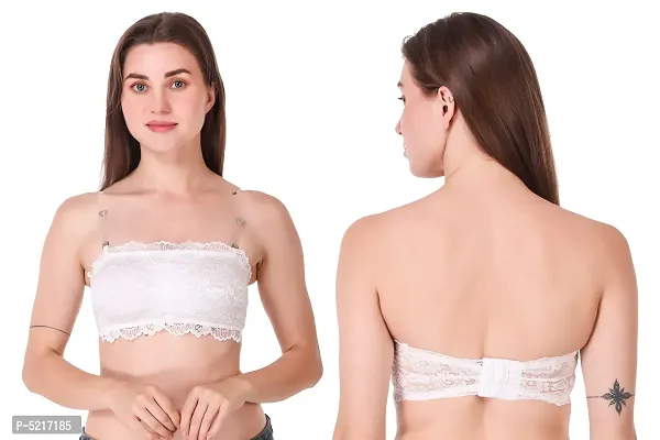 Buy Women's Designer Padded Bra With Transparent Strap Online In