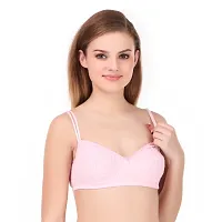 Multicoloured Non Wired Non-Padded Bras(Pack of 3)-thumb4