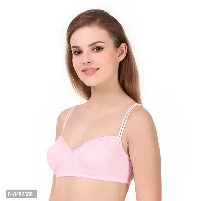 Multicoloured Non Wired Non-Padded Bras(Pack of 3)-thumb4