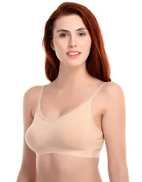 Multicoloured Non-Padded Sports  Bras(Pack of 3)-thumb3