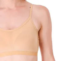 Multicoloured Non Wired Non-Padded Bras(Pack of 3)-thumb2