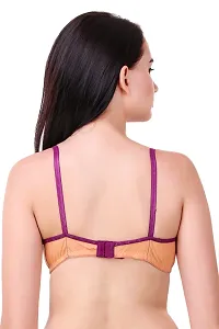 Multicoloured Non Wired Non-Padded Bras(Pack of 3)-thumb1