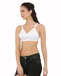 White Non Wired Non-Padded Bras(Pack of 3)-thumb3