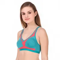 Multicoloured Non Wired Non-Padded Bras(Pack of 2)-thumb3