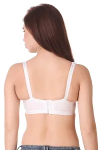 White  Non-Padded Cotton Bras(Pack of 3)-thumb1