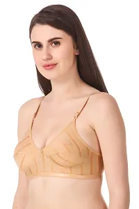 Multicoloured Non Wired Non-Padded Bras(Pack of 5)-thumb3