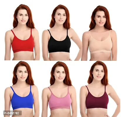 Multicoloured Polyester Spandex Other Bras For Women