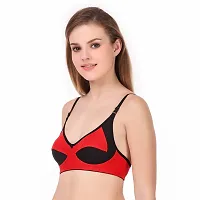Multicoloured Non Wired Non-Padded Bras(Pack of 6)-thumb3