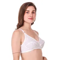 White Basic Non-Padded Bras(Pack of 6)-thumb4