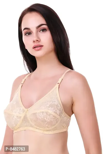 Multicoloured Lace Non-Padded Bras(Pack of 6)-thumb4