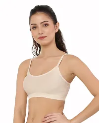 Stylish Multicoloured Polyester Spandex Solid Bras For Women Pack Of 4-thumb2