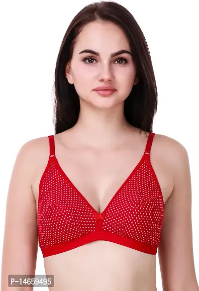 Women Full Coverage Non Padded Branbsp;nbsp;(Red)