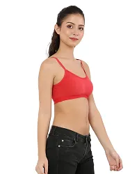 Stylish Multicoloured Polyester Spandex Solid Bras For Women Pack Of 6-thumb3