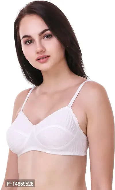 Women Full Coverage Non Padded Branbsp;nbsp;(White)-thumb3