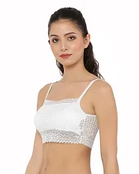 Stylish Multicoloured Net Solid Bras For Women Pack Of 3-thumb2