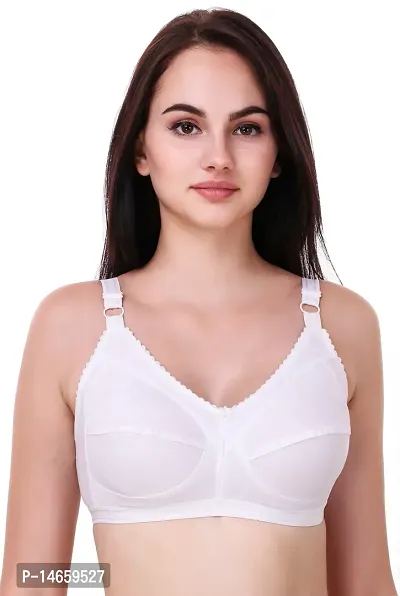 Women Full Coverage Non Padded Branbsp;nbsp;(White)-thumb0