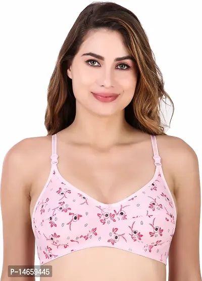 Buy StyFun Cotton Bra Non-Padded Non-Wired Bra Floral Print Bra for Women  Combo Pack Girls Everyday Bra, Multicolor Cup B Pack of 1 Blue 30B at