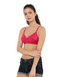 Stylish Multicoloured Cotton Hosiery Solid Bras For Women Pack Of 3-thumb4