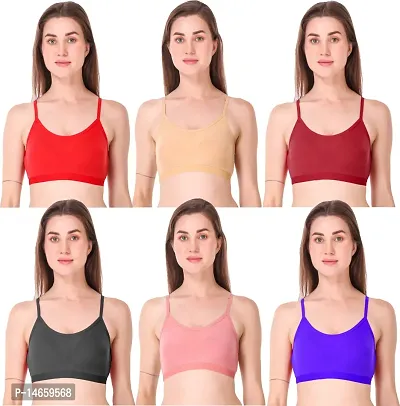 Pack of 6 Women Full Coverage Non Padded Branbsp;nbsp;(Multicolor)-thumb0