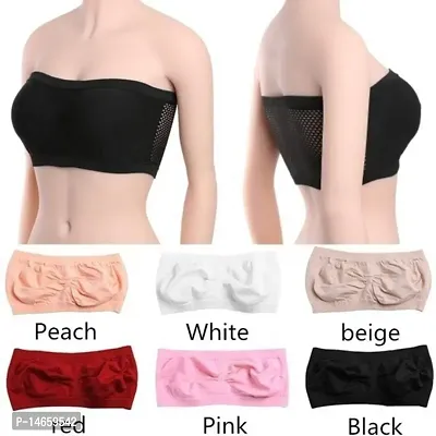 Pack of 6 Women Bandeau/Tube Non Padded Branbsp;nbsp;(Multicolor)