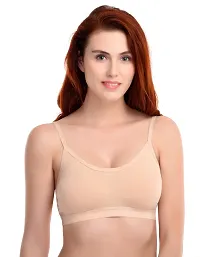 Stylish Multicoloured Polyester Spandex Solid Bras For Women Pack Of 3-thumb4