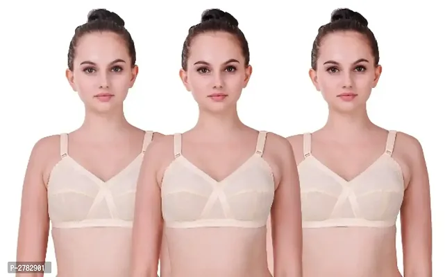 Stylish Cotton Solid Bras For Women
