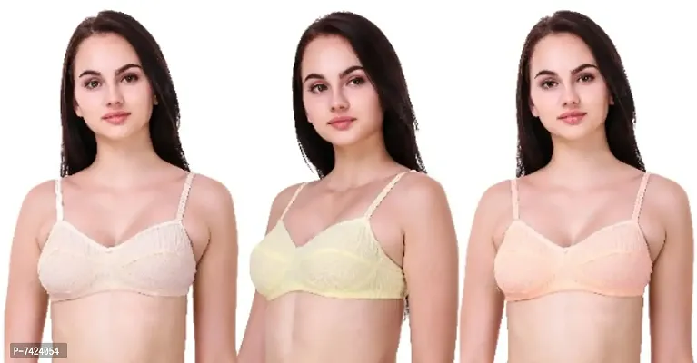 Womens Non Padded Everyday Bra(Pack of 3)