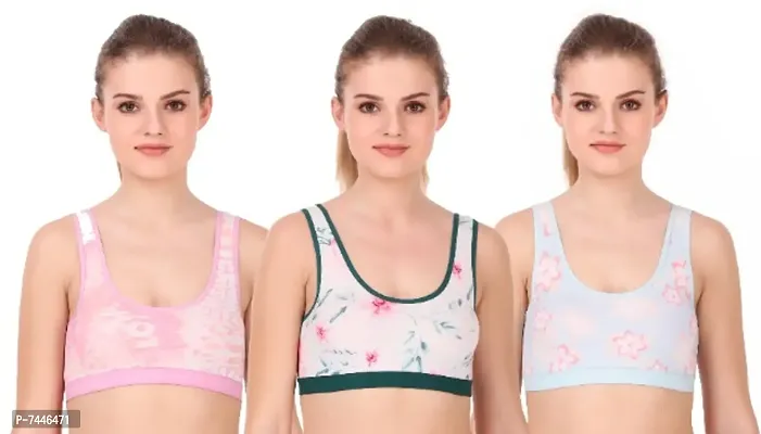 Buy Womens Non Padded Sports Bra(Pack of 3) Online In India At Discounted  Prices