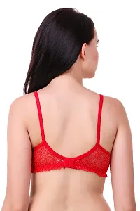 Classic Net Embroidered Non Padded Full Coverage Bra (Pack of 2)-thumb1