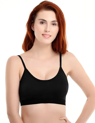 Buy Vanila B Cup Sports Bra for Women Girls-Seamless Comfortable Cotton Bra  Set-Perfect for Daily Workout Active Lifestyle-Polycotton Hosiery Fabric  Casual Sports Bra(DarkPink, Size 30-Pack of 1) Online In India At Discounted